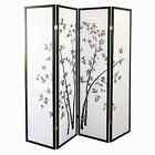 3 & 4 Panel Japanese Oriental Room Divider Hardwood Shoji Screen Privacy Wall