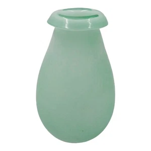 Scavo Vaso Vetro Arte Italiana Schiuma di Mare Verde Texturizzato 5,75" Collare Piegato - Foto 1 di 8