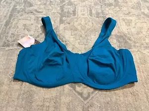 NEW Comfort Choice Womens the Petal Boost Bra Size 48C Turquoise - Picture 1 of 6