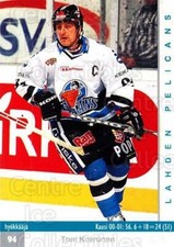 2001-02 Finnish Cardset #321 Toni Koivunen
