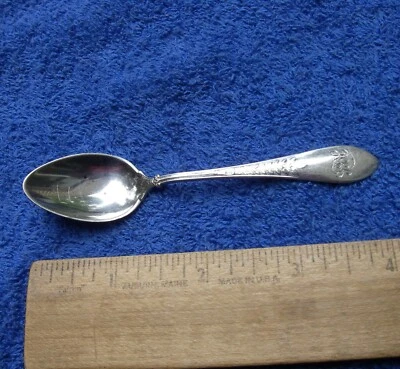 ESCASO GORHAM PALMA ESTERLINA (1871) CUCHARA DEMITASSE-Mono Foto 1 de 4