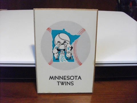 Vintage MLB Baseball Kentucky Art Minnesota Twins Plaque 5 x 3 1/2 Cover
