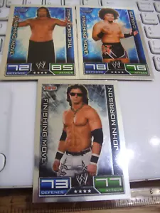 Topps SLAM ATTAX Cards-Finishing Moves-3 Shiny Trading Cards in Total from 2008 - Picture 1 of 1