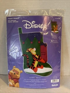 Janlynn Disney Christmas Stocking Kit Tigger's Presents Felt Applique New - Picture 1 of 3