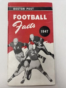 Vintage 1947 Boston Post Football Facts Booklet Mint - Bild 1 von 8