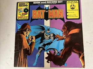 Batman Book & Record Set Gorilla City /Scarecrow Corpse BR512 Power Records 1976 - Picture 1 of 8