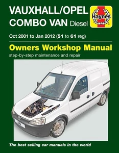 Vauxhall/opel Combo Diesel Van (oct 2001 to Jan 2012) 51 to 61 Haynes Repair Man - Imagen 1 de 1