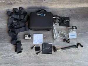 GoPro HERO3+ Black 4K 12MP Action Camera+Chesty Mount Waterproof Housing - Picture 1 of 9