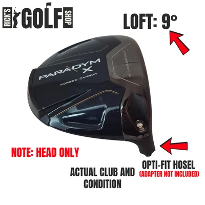 Callaway Paradym 'X' 2023 Driver MRH 9 Degree HEAD ONLY - Excellent Condition - Image 1 of 4