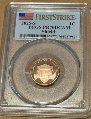 2025 S 1C Lincoln Cent PCGS PR70DCAM First Strike - Image 1 of 4