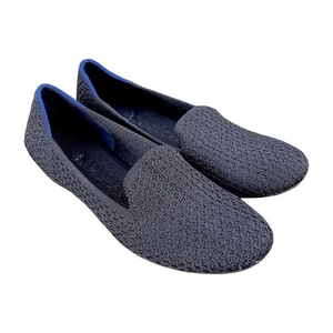 Rothy's The Loafer Damenschuhe Größe 7 schwarz Strick waschbar Slipper flache Schuhe Öko - Bild 1 von 8