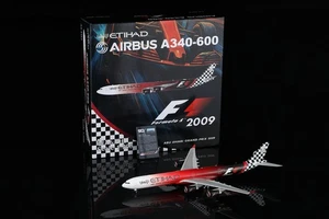SQ Wings 1:200 Etihad Airways 2009 Airbus A340-600 Aircraft Model A6-EHJ New - Picture 1 of 12