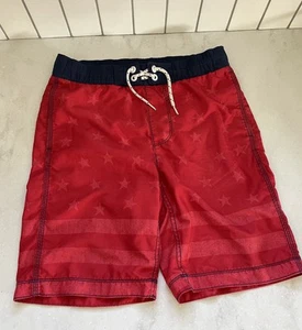 Gap Kids Swim Trunks Red Boys Sz XL 12 Mesh & Knee Length Board Shorts - Picture 1 of 10