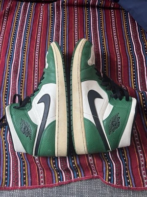 Nike Air Jordan 1 Mid Se Pine Green Black-Sail 85254-301 Größe 47 - Bild 1 von 4