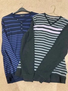 LONG SLEEVED TOP x2. 100% cotton. See pictures and description. - Picture 1 of 1