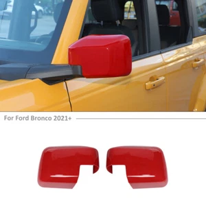 Biseles de cubierta de espejo retrovisor lateral exterior para Ford Bronco 2021 2022 rojo - Imagen 1 de 12