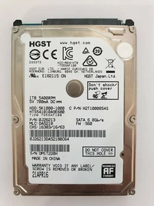 HTS541010A9E680, PN: 0J26213, MLC: DA5218, HGST 1Tb 2.5" HDD - Bild 1 von 2