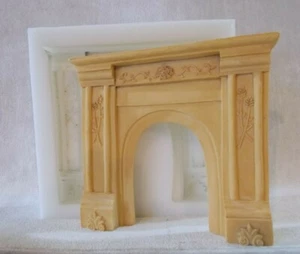  Dolls House Fire Place Silicone Rubber Mould - Picture 1 of 1