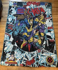 Manta Edredón Doble Vintage Años 90 XMEN Marvel Comics Rara 62x80 - Imagen 1 de 5