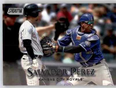 2019 Stadium Club Salvador Perez Base Card MLB PWE Royals #198 - Image 1 of 2