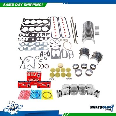 DNJ EK3198 发动机重建套件 适用于 85-90 雪佛兰 GMC C1500 C20 7.4L V8 OHV 16v — 第 1/4 张图片