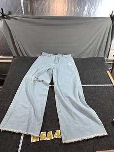 JEANS GRUNGE SUPER HOLGADOS VINTAGE Y2K 33x33 - ESTILO AÑOS 90 DESGASTADOS - Imagen 1 de 12