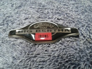 Original Callaway Big Bertha Irons Badge for back of Head - Picture 1 of 3