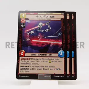 SWU STAR WARS UNLIMITED TWI 134/257 U 3x Asajj Ventress - Picture 1 of 1