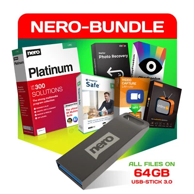 Nero Software Superbundle  Videobearbeitung Backup Medienverwaltung Brennen - Bild 1 von 4
