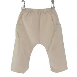 Marie Chantal Baby Trousers Pants Cargo Cream Peach 100% Cotton Size 12 months - Picture 1 of 7
