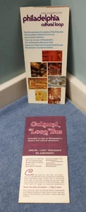 2 Philadelphia PA Vintage Brochures - Cultural Loop & Loop Bus - Imagen 1 de 3