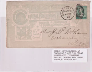 Cincinnati O 1889 Full illust cover Lite Greens Central Publishing House (b293) - Picture 1 of 2