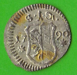 Nuremberg One-Sided Penny 1790 in VF Pretty NSWLeipzig - Picture 1 of 1