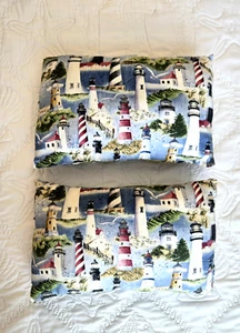 Small Nautical Lighthouse Throw Pillows (2) - Picture 1 of 2