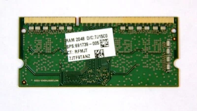 New Genuine HP 2GB PC3L-12800S DDR3 1600MHz Memory Module 691739-005 - Image 1 of 2