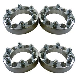 Four 6 x 5.5 139.7 Wheel Spacers 12x1.5 1" fit 4Runner Tacoma Colorado Canyon H3