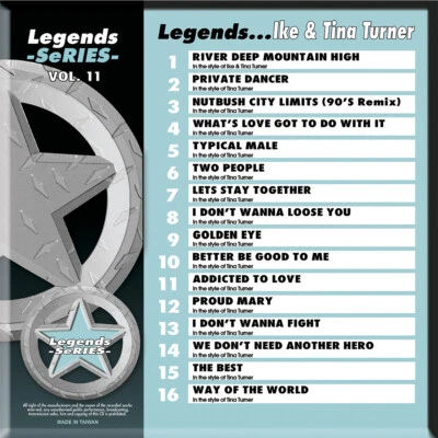 TINA TURNER LEGENDS SERIES VOL-11 KARAOKE CD+G NEW IN PLASTIC /PRINT - Image 1 of 2