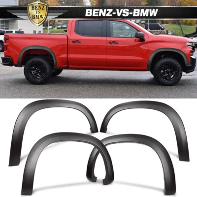 Fits 19-23 Chevy Silverado 1500 OE Factory Fender Flares Textured Black 4PC Set Foto 1 de 4