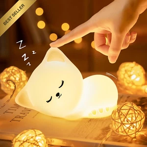 Kitty Color Changing Rechargeable Night Light - Picture 1 of 12