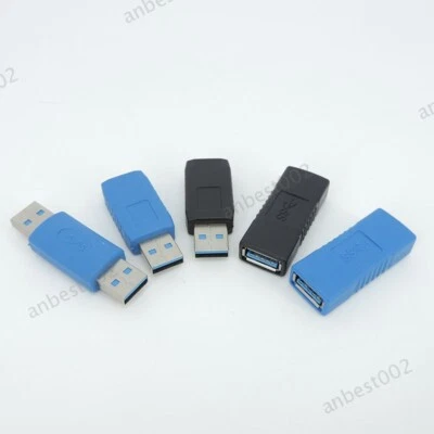 USB 3.0 Type A Male female To Female male Adapter Coupler Converter Laptop PC - Image 1 of 4