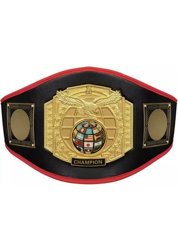 NEW Boxing Platinum Championship Belt Black Leather Belt Cover