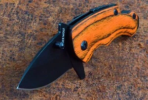 Timber Wolf Small Discreet Utility Knife/Money Clip Folding Pocket Knife - Picture 1 of 2
