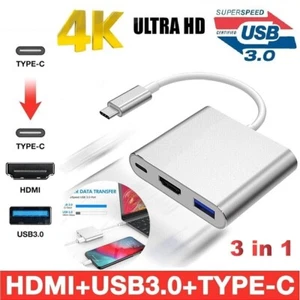 Hot 4K USB Type C to HDMI HDTV TV AV Cable Adapter Converter HDMI Adapter HUB - Picture 1 of 12