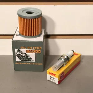 Suzuki DRZ 400 S SM E Tune Up NGK CR8E Spark Plug Oil Filter KLX400 DRZ400 DR-Z - Picture 1 of 2