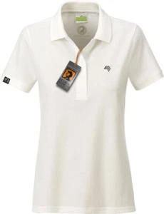 JAN 8009 Bio Baumwolle Polo Shirt Damen Organic COMPANIEER Natural Weiß Weiss - Picture 1 of 6