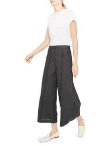 theory eyelet culotte - trousers - black size 0 size UK 4  rrp £258 - Picture 1 of 3