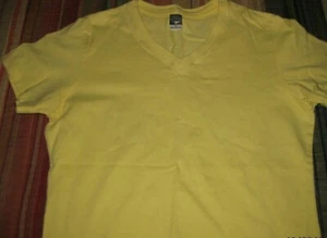 NWOT! CHEETAH WOMEN'S YELLOW 100% COTTON REGULAR S V-NECK SHORT-SLEEVED - Picture 1 of 1