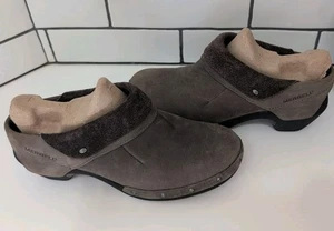 Zoccoli Merrell donna 9 marroni borchie comodi mules J56086 pelle nabuk drizzle - Foto 1 di 5