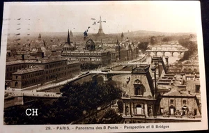 Nr. 804/155 CPA von PARIS -75 Panorama der 8 Brücken schriftliche Perspektive - Bild 1 von 2