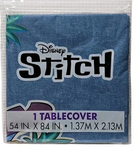 Disney Stitch Party Plastic Tablecover 54" x 84" Luau Hawaiian New In Package - Picture 1 of 2